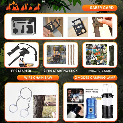 Professional Survival Kit 20 in 1 Tactical Gear for Camping Hunting Hiking