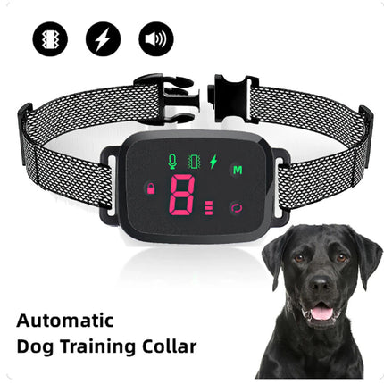 Dog Bark Collar-Compact Anti Barking Remote Stop Training sound-vibrate-shock