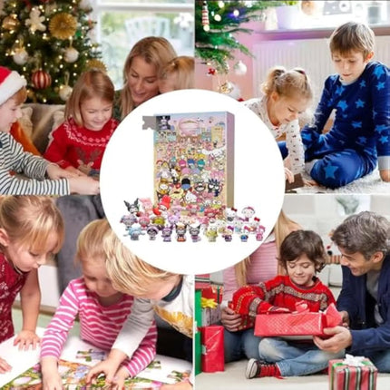 Christmas Advent Calendar Cute Cartoon Anime Figures Countdown Calendar