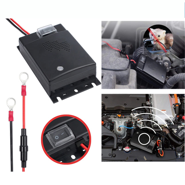 12V Ultrasonic Mouse Repeller Car Vehicle Rat Rodent Pest Deterrent Repellent