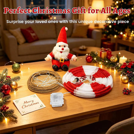 100cm Christmas Santa Claus Hot Air Balloon Lantern, Xmas Decoration AU