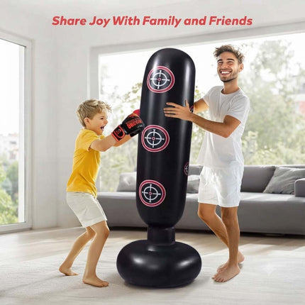 Boxing Punching Bag Sandbag Free Standing Dummy Target Fitness Kick MMA
