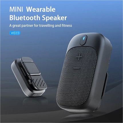 Wearable Bluetooth Speaker Clip-On Wireless Portable Speaker Built-in Mics