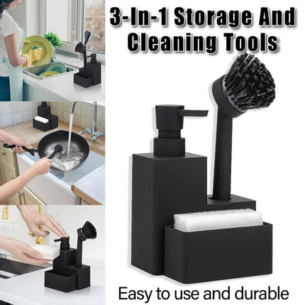 Kitchen Organizer 3 in 1 Multi Purpose Storage Cleaning Rack Shelf Home Solution