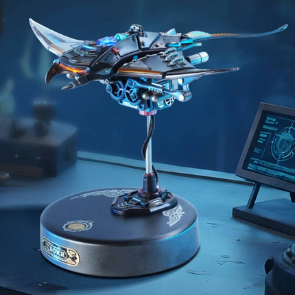 3D Metal Model Kit Manta Ray Puzzle Electric Mechanical Toy DIY Adult Gift