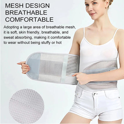 Therapy Lumbar Lower Back Brace Support Belt Sciatica Pain Relief Posture Unisex L