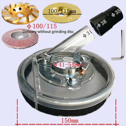 Dust Extractor Clear Shroud, Grinding Dust Cover For Angle Hand Grinder 4/5"