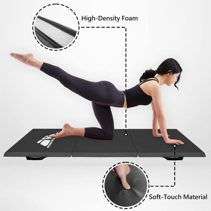 180x60cm Tri-Fold Gymnastic Mat Gym Mat Tumbling Mat Exercise Mat