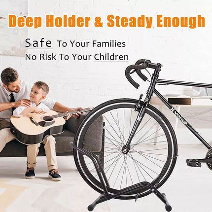Road Bike Stand Floor Bike Rack Garage Bicycle Stands for Storage Indoor/Outdoor