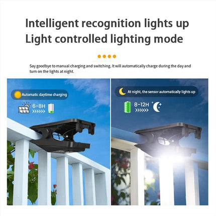 Solar Motion Sensor Clip on Light LED Outdoor Camp Tent Portable Emergency Light (White Light)