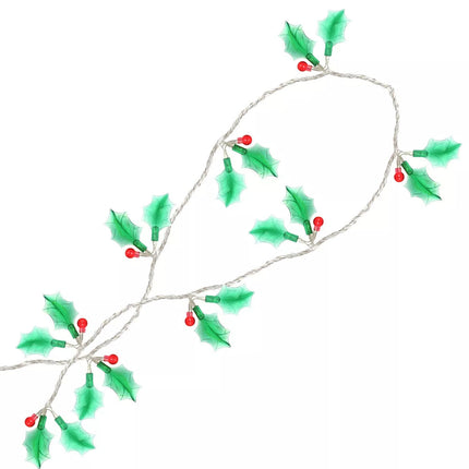 40 Holly & Berry 120 Led Christmas String Lights With 8 Function And Memory