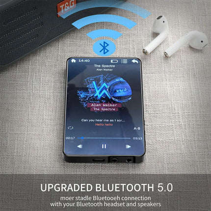 Bluetooth MP4/MP3 Touch Scree HiFi Music Player FM Radio Support 256GB