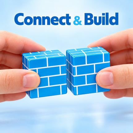 3D Building Blocks Winter Ice Castle 54 Pcs Cube Construction Toy Christmas Gift