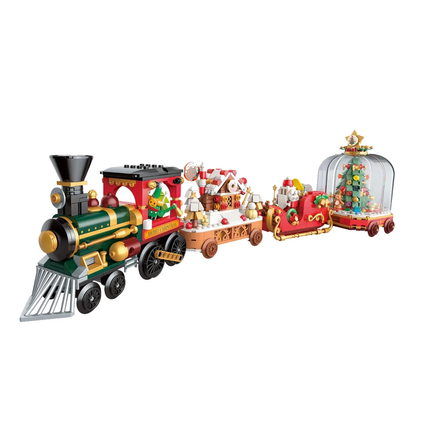 LOZ 4-in-1 Christmas Train Mini Bricks Building Blocks Set Toy Gift Kids Adults