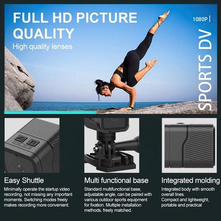 120° Action Camera WiFi Motor Bike Motor Cycle Helmet HD 1080P DVR Sport Camera