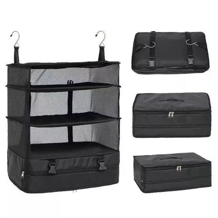 Foldable Wardrobe Hanging Storage Bag Space Saver Clothes Organizer for Closet