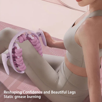26 Wheel Annular Massage Tool Leg Deep Fascia Massager Anti-cellulite (Pink)