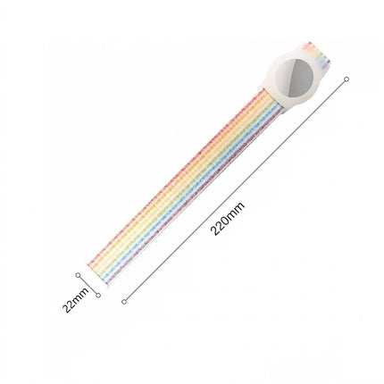 Apple AirTag Case Wristband Protective Cover Nylon Rainbow