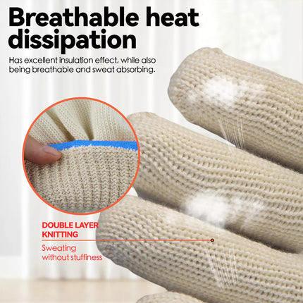 Cotton BBQ Oven Gloves Extreme Heat Resistant Baking Pot Holder Cooking Mitts
