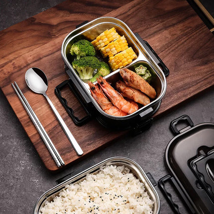 Doule-Layer Stainless Bento Box Leak-Proof Thermal Insulation Portable Lunchbox