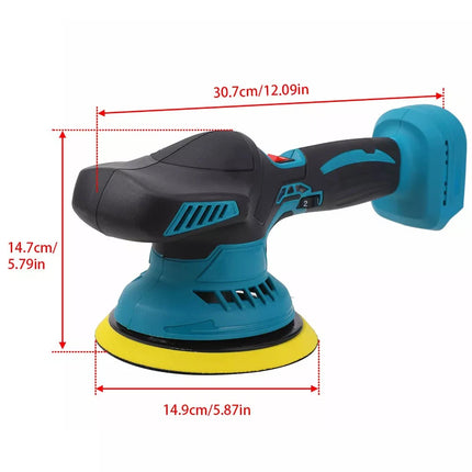 6" Cordless Car Polisher Dual Action Buffer Orbital Sander Polishing Machine