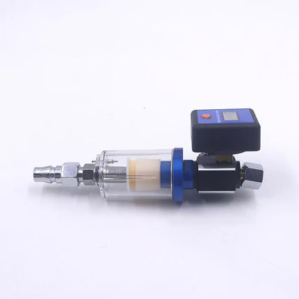 Spray Gun Digital Paint Air Pressure Regulator Gauge Water Trap Filter Tool