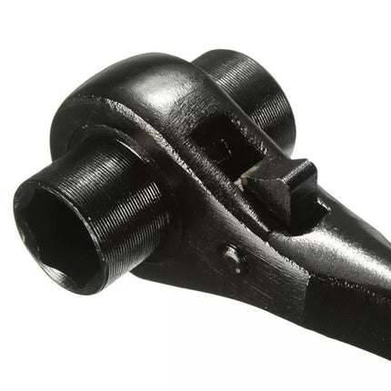 19/24mm Ratchet Podger Spanner Wrench Erecting Scaffold Tool Double Sided Socket
