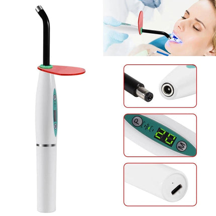 Rechargeable UV Dental Wireless Cordless LED Curing Light Lamp Machine 2200mAh