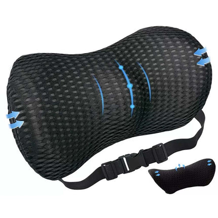 Back Cushion Support Chair Memory Foam Lumbar Lower Back Pillow Office