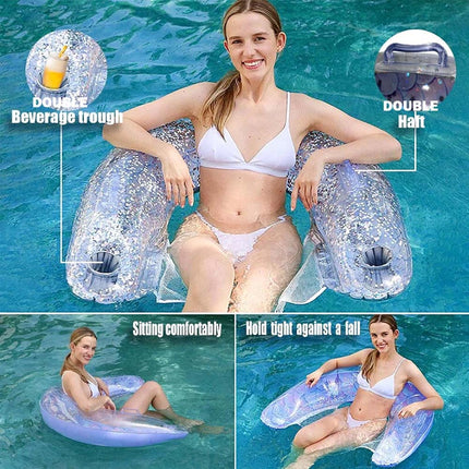 Inflatable Pool Float Chair Swimming Pool Floats Lounge Beach Water Sports