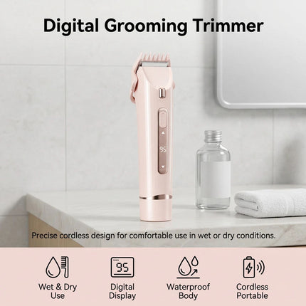 LED Dual Head Shaver Women Electric Bikini Trimmer Wet & Dry Use Hair Removal