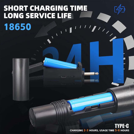 2 pack Wireless Microphone UHF Dynamic Mic System Karaoke Bluetooth Receiver Red + Blue