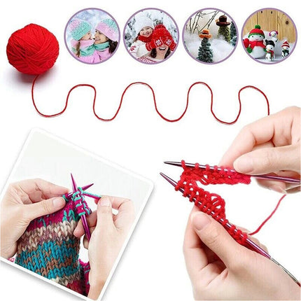 13 Size Aluminum Circular Knitting Needles Set Interchangeable Crochet Hooks