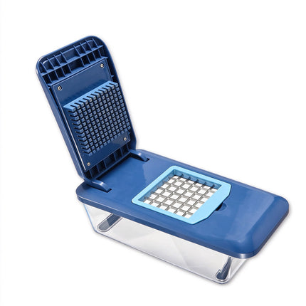 6-IN-1 Multi-function Vegetable & Fruit Dicer Chopper Slicer with Container & Hand Guard