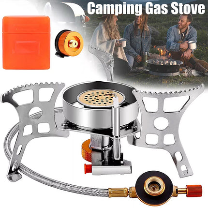 Portable Gas Propane Cooker Single Burner Outdoor Camping Picnic Windproof Stove