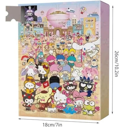 Christmas Advent Calendar Cute Cartoon Anime Figures Countdown Calendar