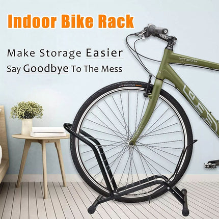 Road Bike Stand Floor Bike Rack Garage Bicycle Stands for Storage Indoor/Outdoor
