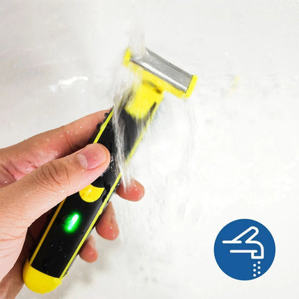 Full Body Washed Wet and Dry Shaver,Men's Electric Shaver Rotary Facial-Shaver