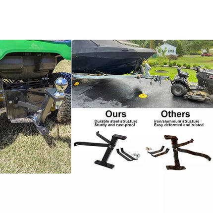 Heavy 3/4" Thick Lawn Pro Hi-Hitch Lawn Mower Trailer-Hitch For John Deere Cub