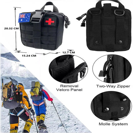 Professional Survival Kit 20 in 1 Tactical Gear for Camping Hunting Hiking