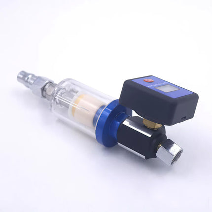 Spray Gun Digital Paint Air Pressure Regulator Gauge Water Trap Filter Tool