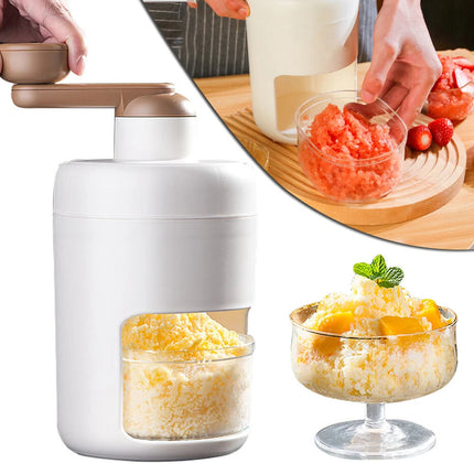 Portable Shaved Ice Machines Manual Ice Crusher Household Snow Cone Machine (Hand Shaved Ice Machine)