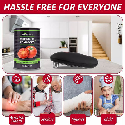 One Touch Automatic Can Opener Electric Jar Lid Opener Home upgraded version