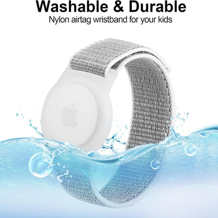 Apple AirTag Case Wristband Protective Cover Nylon Grey