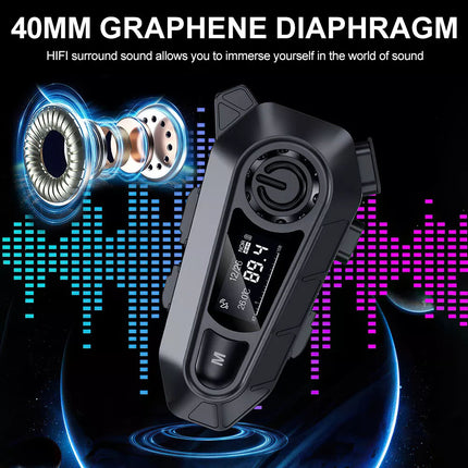 Bluetooth 5.4 Motorcycle Helmet Headset Wireless Call Motorbike Headphone