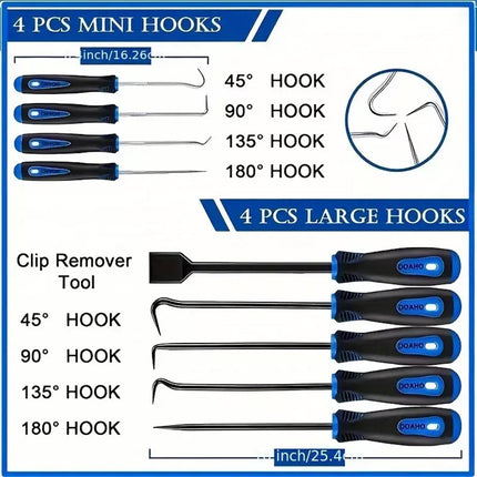 Pick And Hook Set 13Pcs Automotive Tools For Car Oil Seal/oring Seal Mechanical