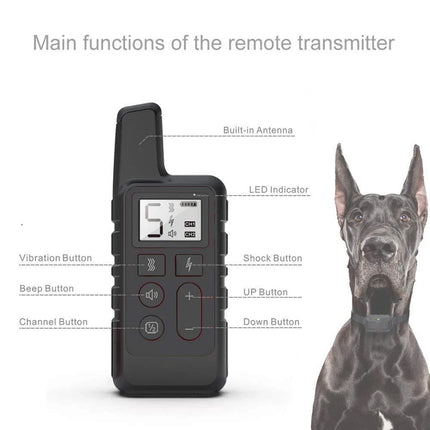 Anti-Bark Electric Shock Pet Dog Training E-Collar Obedience Remote Control Orange