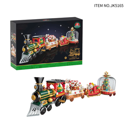 LOZ 4-in-1 Christmas Train Mini Bricks Building Blocks Set Toy Gift Kids Adults