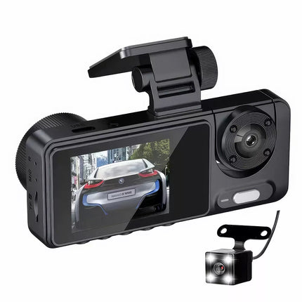 HD 1080P Dash Camera Front and Rear Inside Car DVR Dash Cam Video Recorder 3 Len