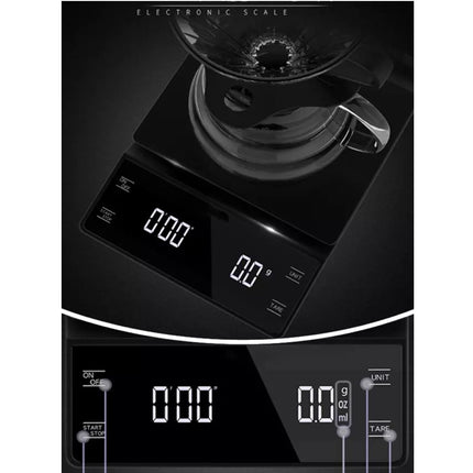Accurate Electric Kitchen Coffee Scale (QS82) W/ Timer High-precision 3kg/0.1g